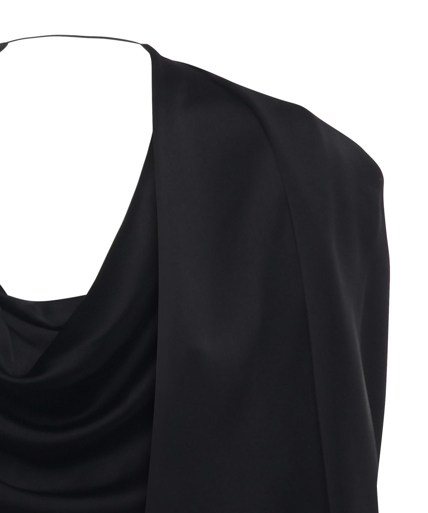 Mantella in satin con drappeggio 79AJQ552 N0707899 GENNY 