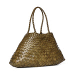 Borsa Santa Croce in pelle 8892 KAKI DRAGON DIFFUSION 