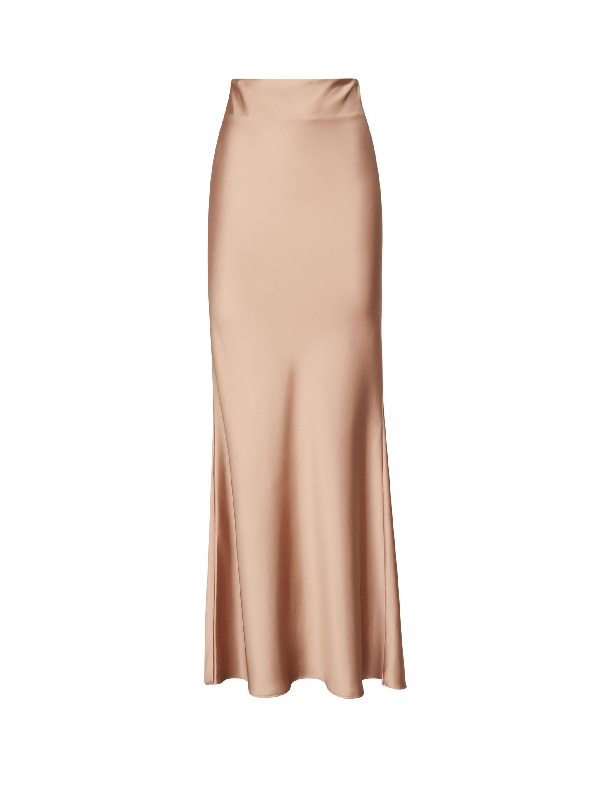 Gonna lunga in raso T170351A BLUSH THE ANDAMANE 
