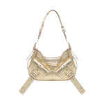 Borsa a spalla y2k002  iin pelle bovina FBBP70002MET -ORO/ORO BIASIA 