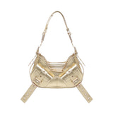 Borsa a spalla y2k002  iin pelle bovina FBBP70002MET -ORO/ORO BIASIA 