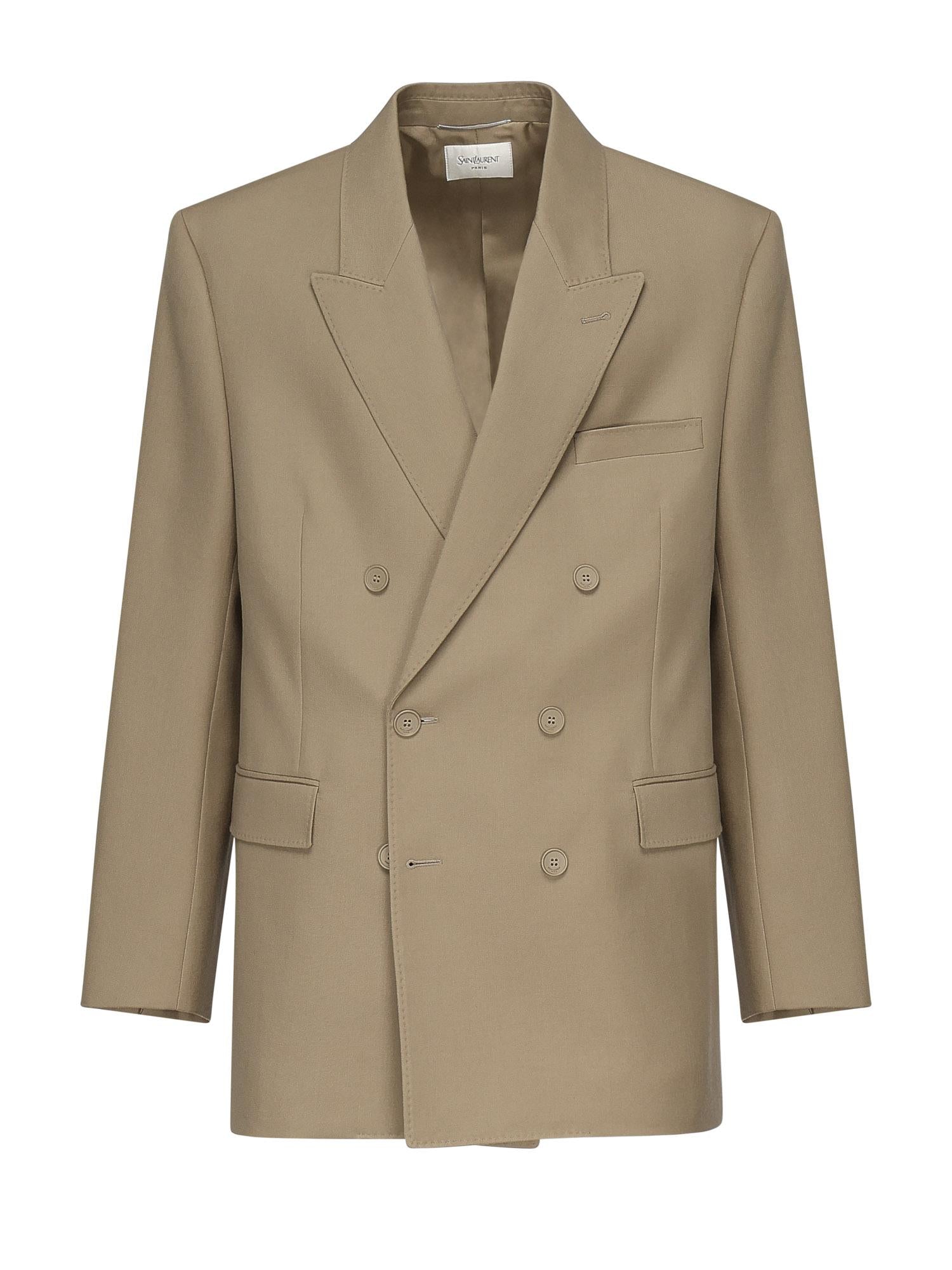 Giacca doppiopetto in lana 816394 Y405W7557 SAINT LAURENT 