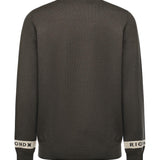 Maglione in misto viscosa con logo<BR/> UMA25035MA DEEP FOREST RICHMOND X 