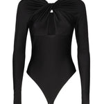 Body con cut-out intrecciato COPJS19545C BLACK COPERNI 