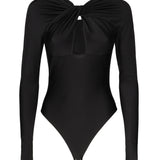 Body con cut-out intrecciato COPJS19545C BLACK COPERNI 