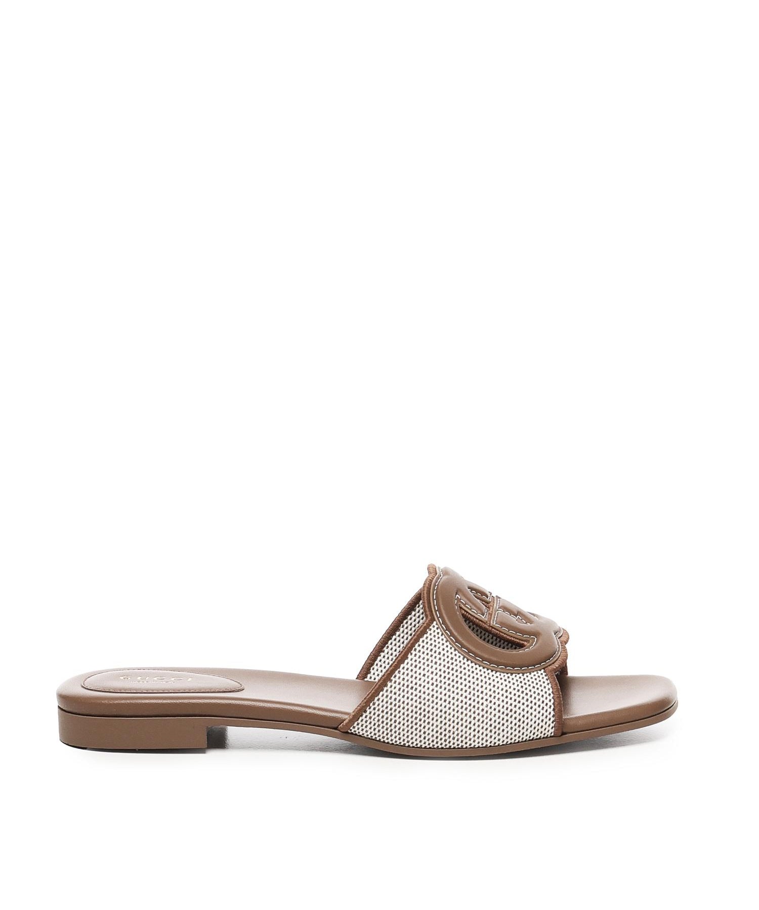 Sandalo slider con Incrocio GG 835723 FAEA09562 GUCCI 