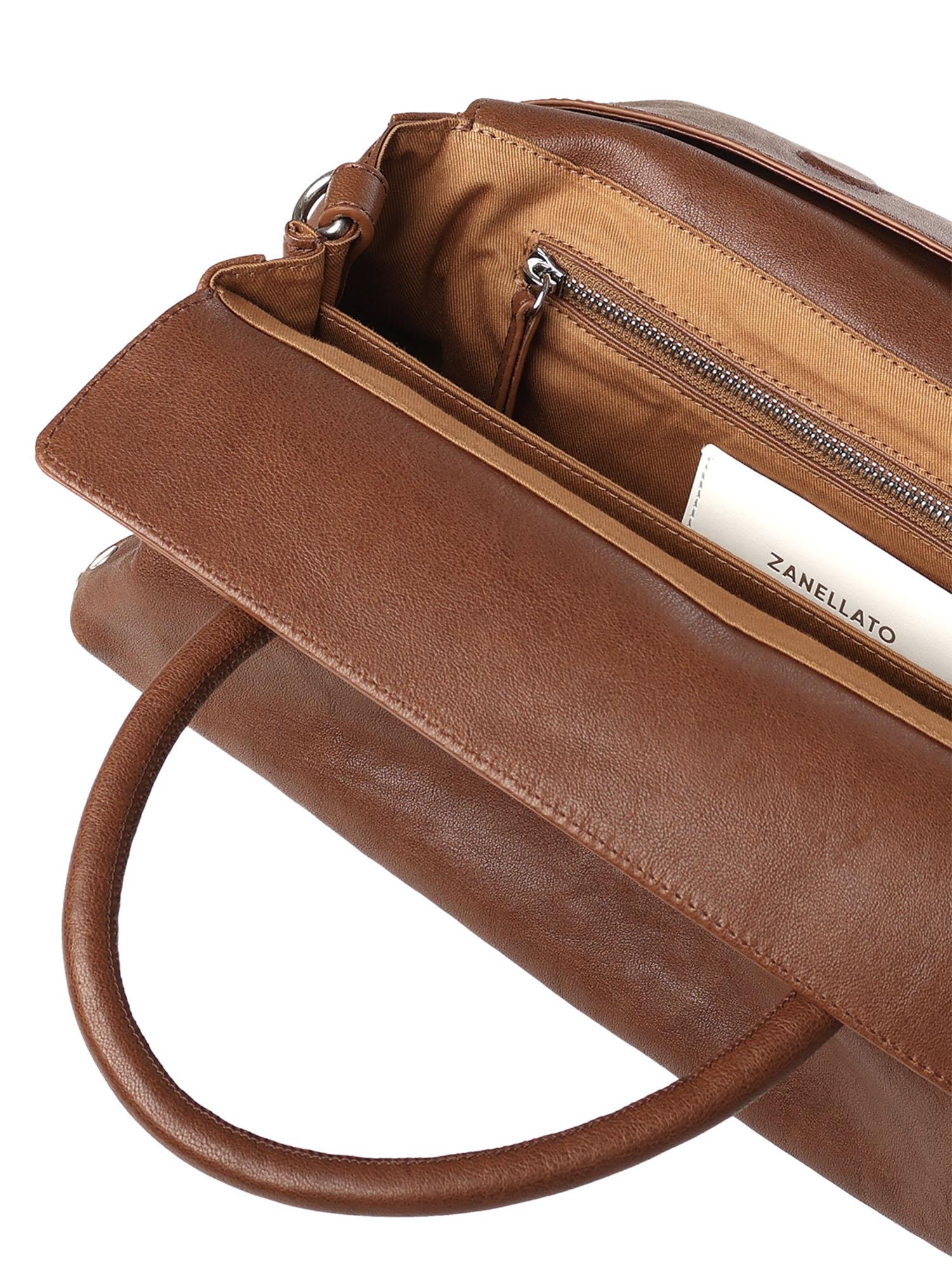 Borsa Dotta Small in pelle<BR/> 068750 -2100000Z1152 ZANELLATO 