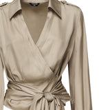 Blusa Linda Wrap 5GGH00 7246AG053 MARCIANO BY GUESS 