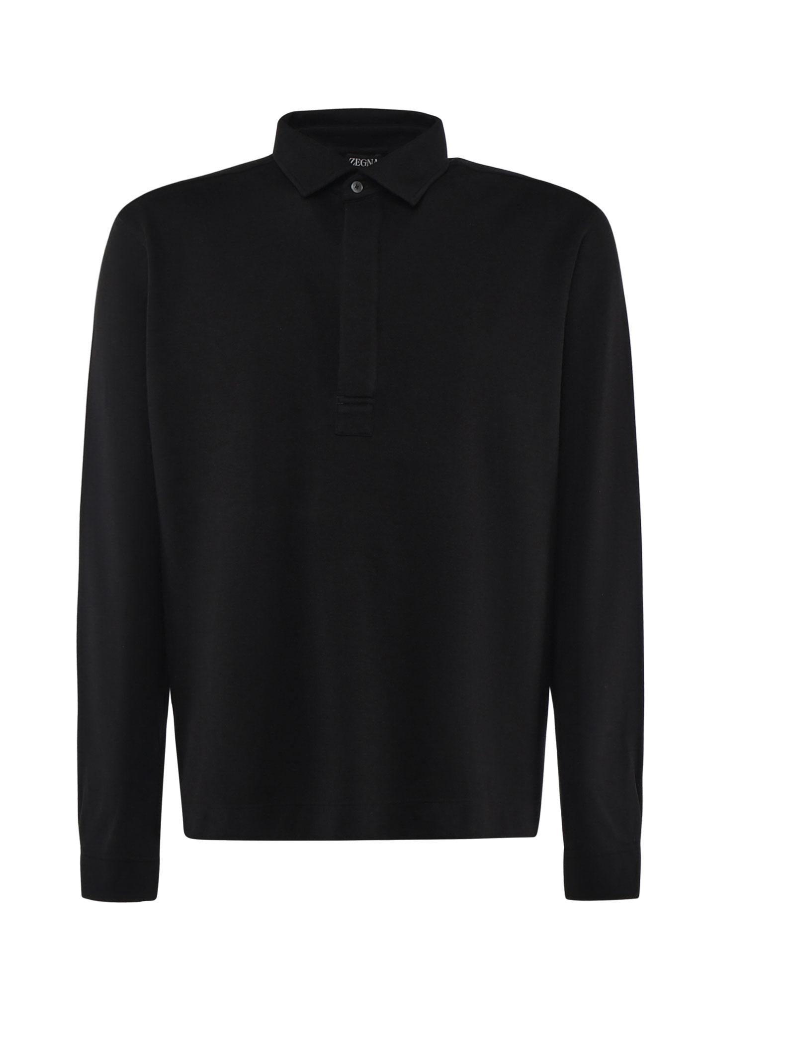 Maglia polo a maniche lunghe UE367A8 E728K09 ZEGNA 