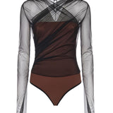 Body Renee in tulle NDSS25TOP083  NENSI DOJAKA 