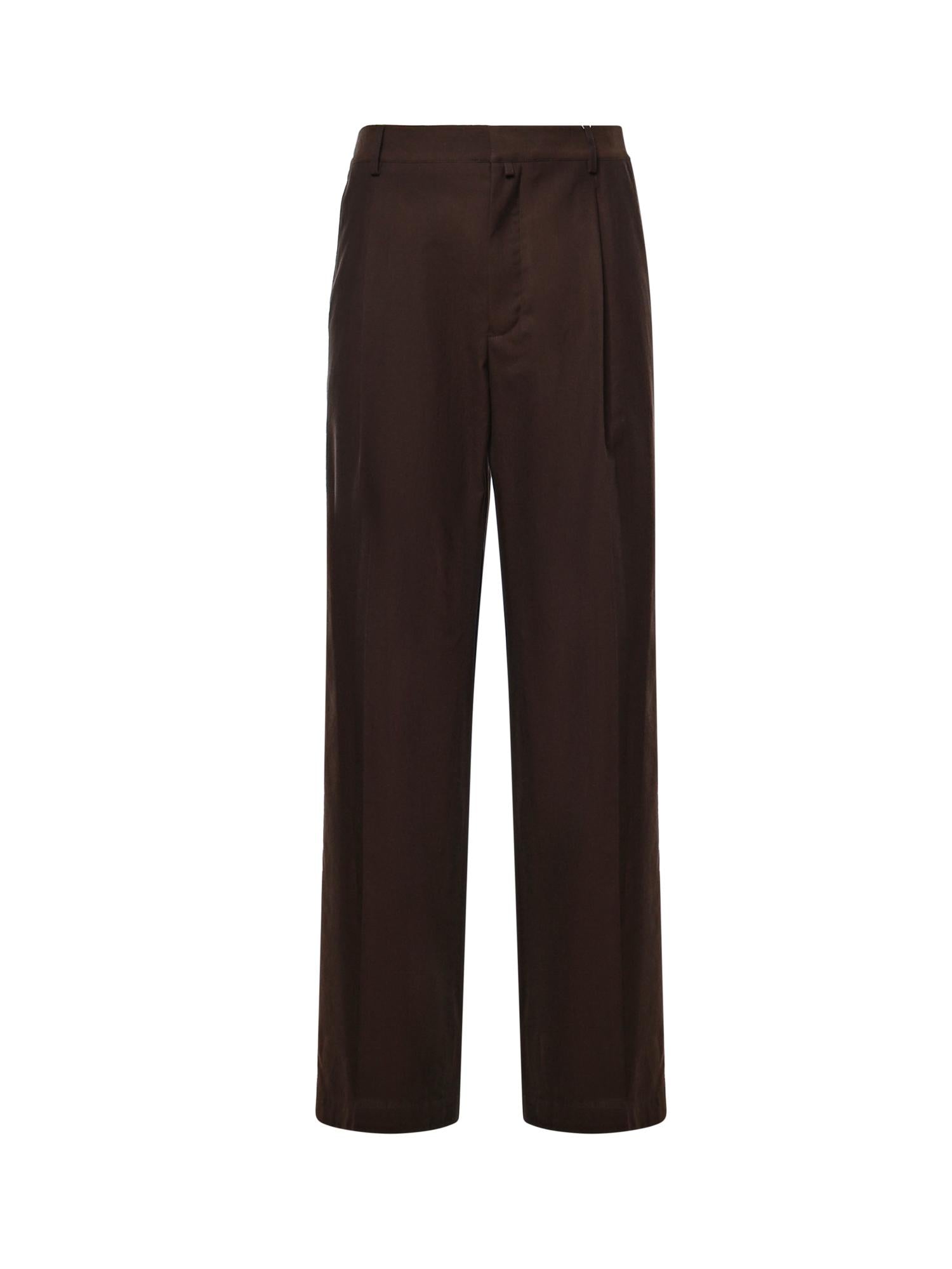 Pantaloni in tessuto camiceria di lana SH0KA0074 M36006142 MM6 Maison Margiela 