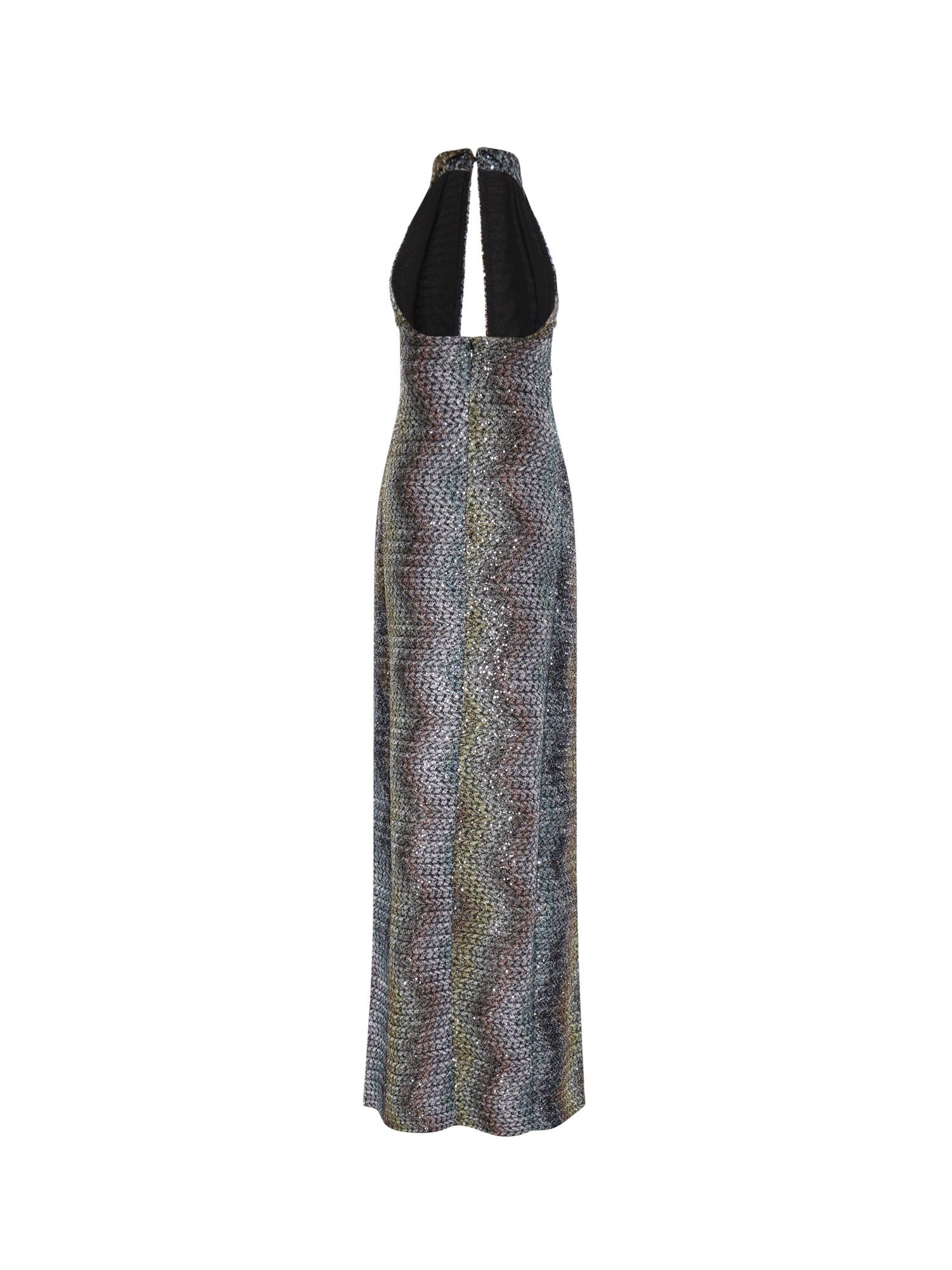 Abito lungo con lamé e paillettes DS26SG2V BC0065SMSNS MISSONI 
