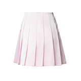 Minigonna in satin con pieghe AW24060SK P SELF-PORTRAIT 
