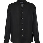 Camicia St.Regis in lino ST.REGIS NERO GALIANO 