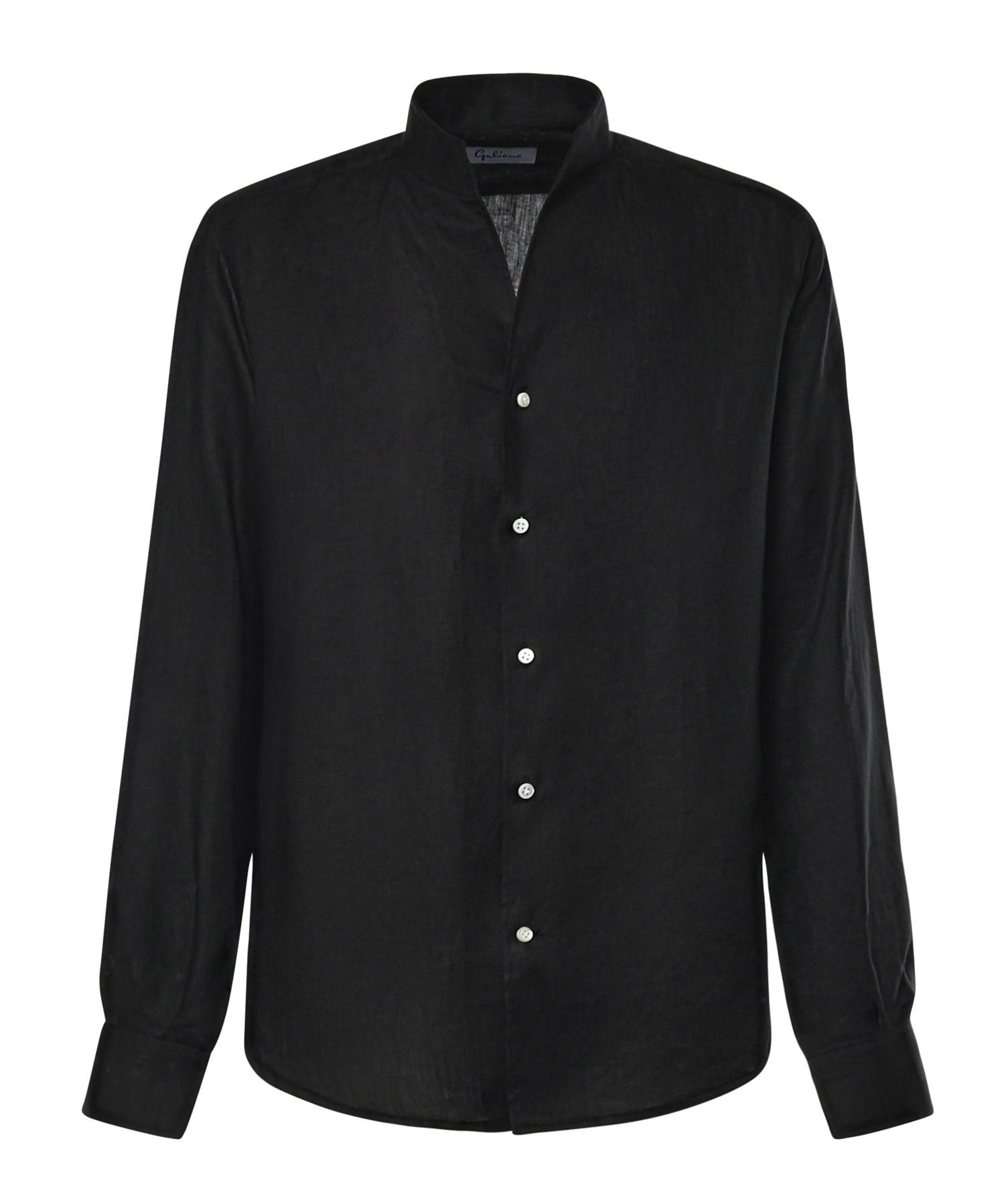 Camicia St.Regis in lino ST.REGIS NERO GALIANO 