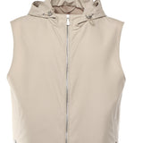 Gilet con cappuccio in seta K75GILK04TES0K085 02 ELEVENTY 