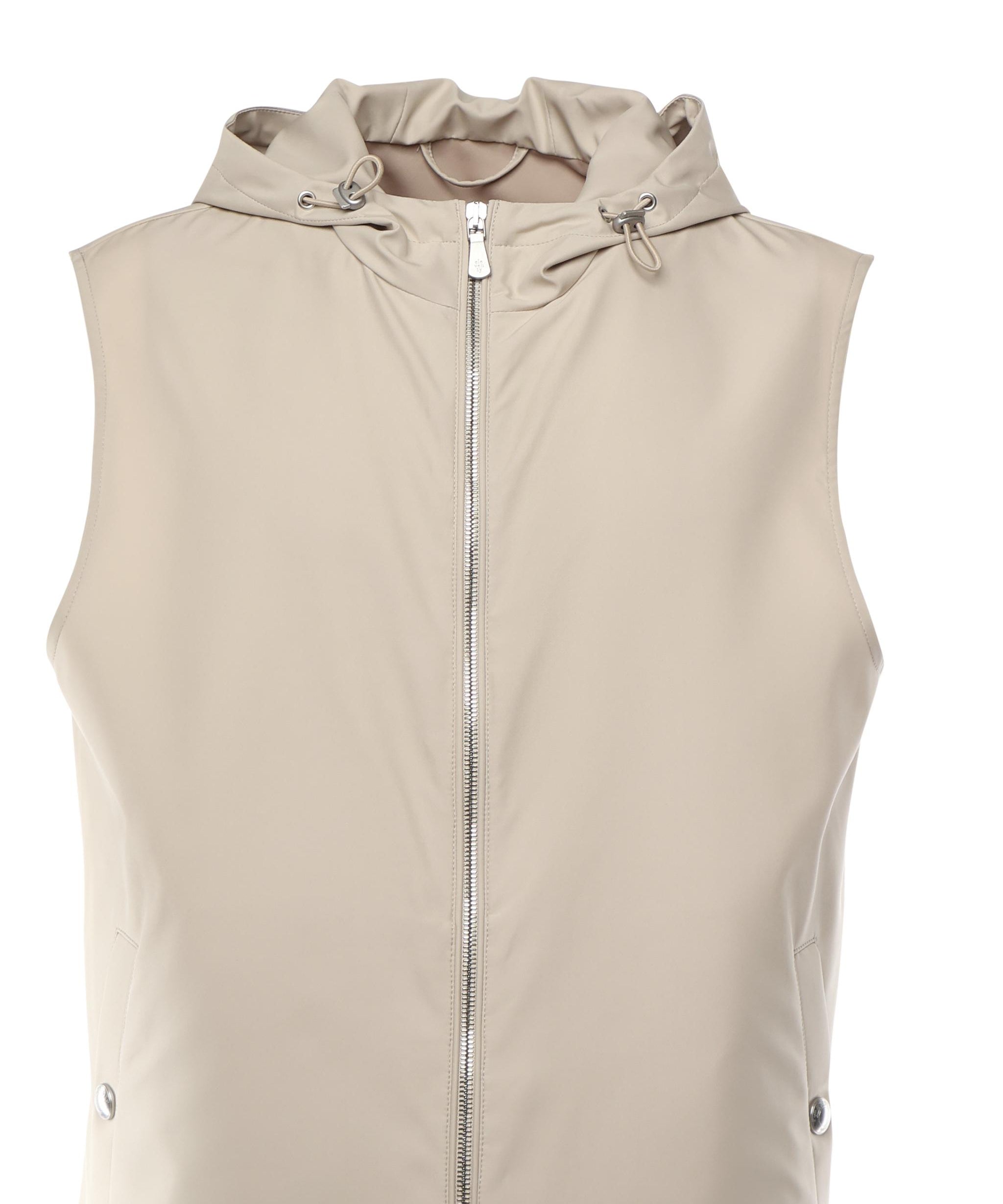 Gilet con cappuccio in seta K75GILK04TES0K085 02 ELEVENTY 