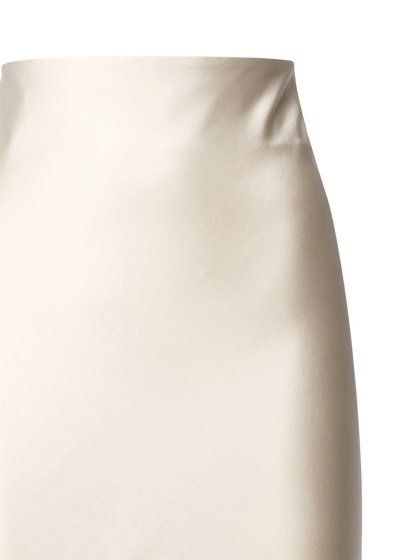 Gonna lunga in raso T170351A TNP229IVORY THE ANDAMANE 