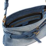 Borsa a spalla Belt Bag Mini in denim 106177 A31GPJDQ PINKO 