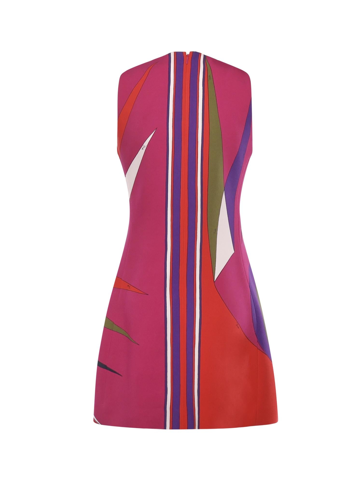 Abito a trapezio con stampa hawaiana 5URG42 5U849030 PUCCI 