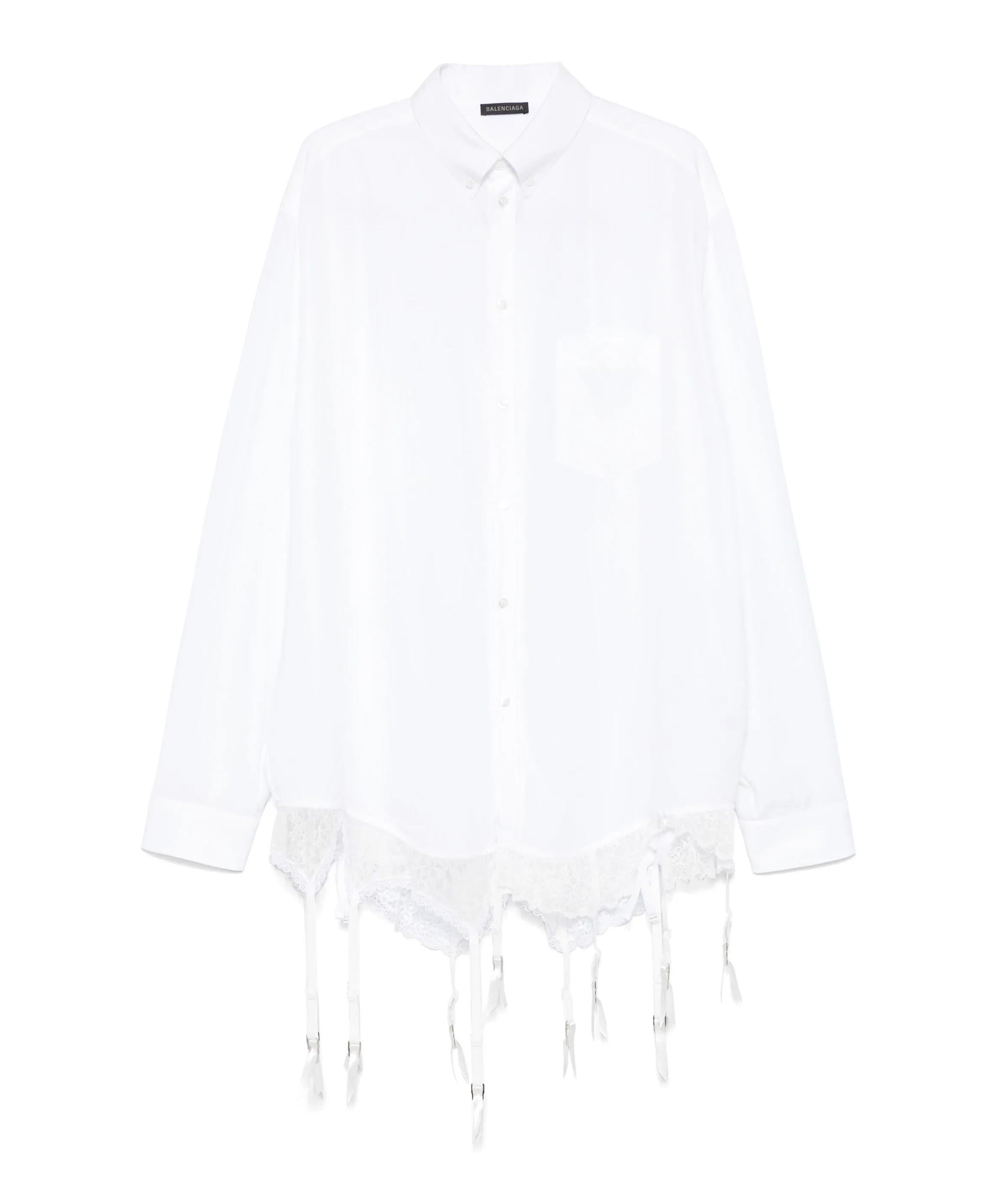 Camicia Lingerie in popeline di lyocell 831656 TRO379000 BALENCIAGA 