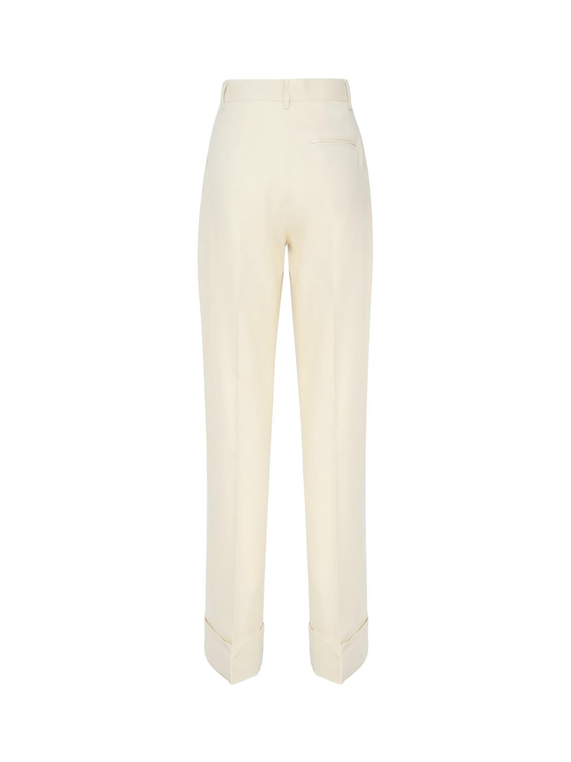 Pantaloni Nathalie in misto lino TM150407A TNL009PALE YELLOW THE ANDAMANE 