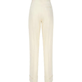 Pantaloni Nathalie in misto lino TM150407A TNL009PALE YELLOW THE ANDAMANE 