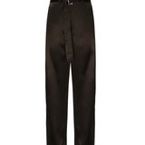 Pantaloni in cotone con cintura 1514250000 BROWN MAGDA BUTRYM 