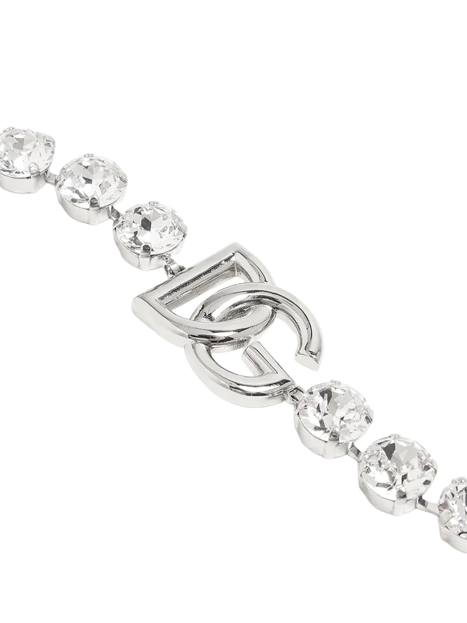 Bracciale con strass e logo WBO4S4 W111187655 DOLCE & GABBANA 