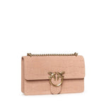 Borsa a tracolla media Love Bag One in pelle stampa coccodrillo 100941 A2YWQ36Q PINKO 