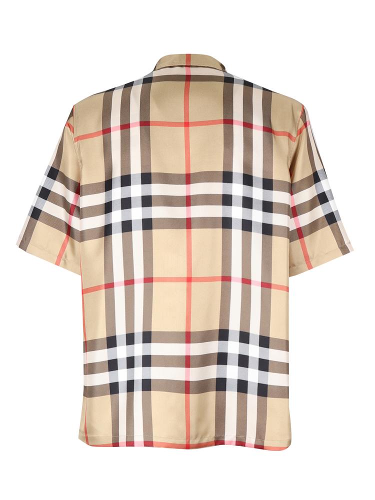 Camicia bowling in twill di seta 8050279 A7028 BURBERRY 