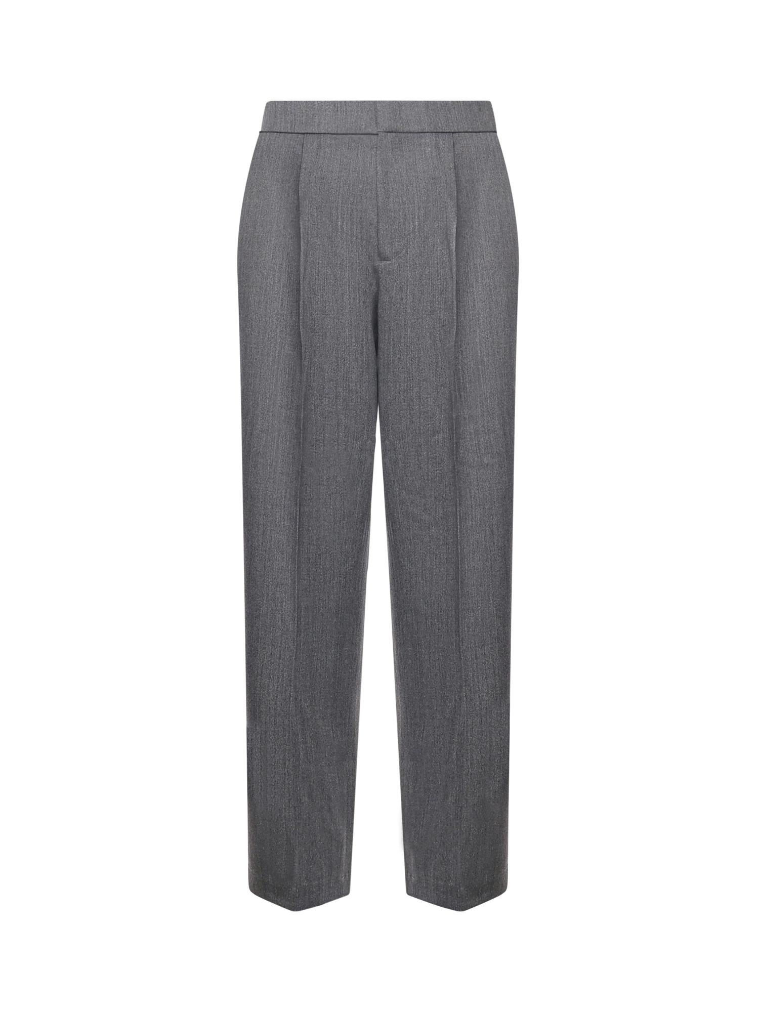 Pantaloni in misto lana con pinces PT005V2 GRY BONSAI 