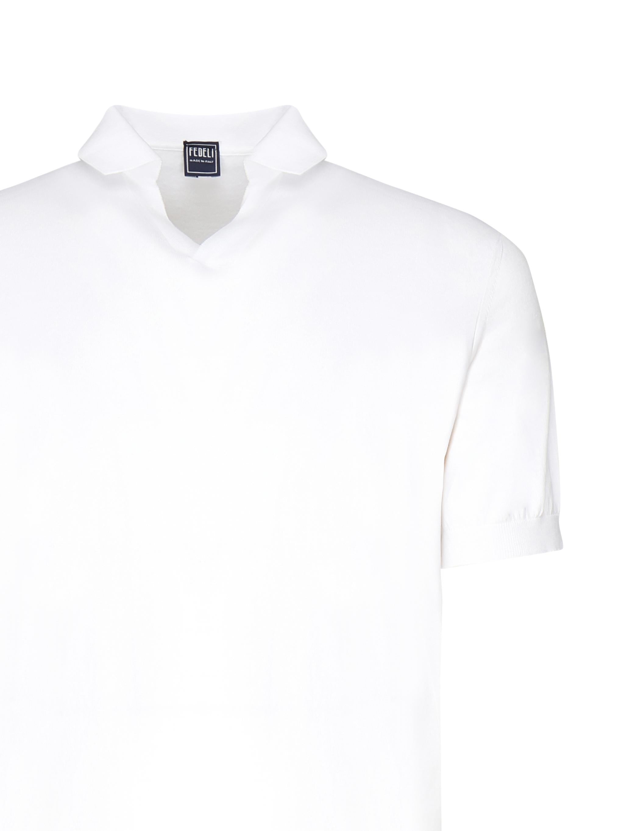 Polo con collo aperto 8UED5914 41 FEDELI 