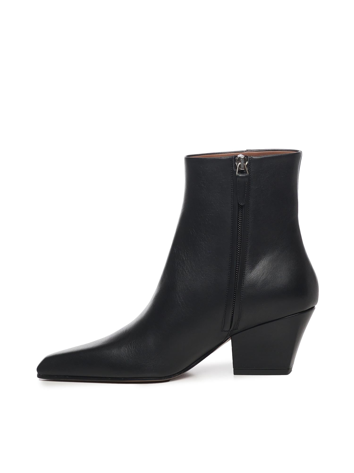 Stivaletti Jane in pelle PX1194XVT01 BLACK PARIS TEXAS 