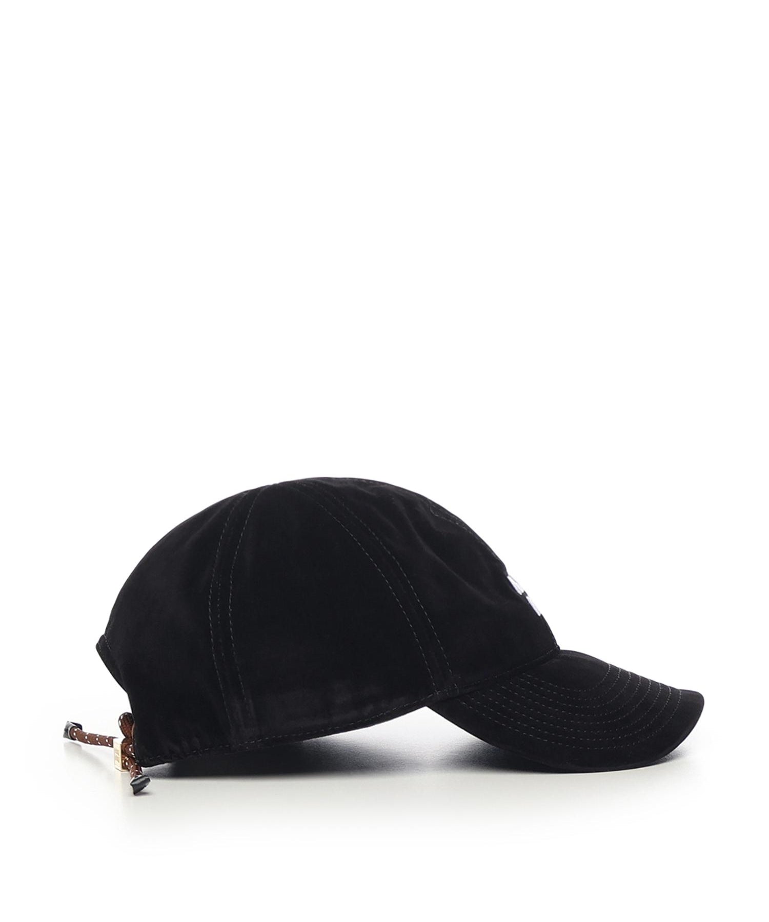 Cappello da baseball in velluto 5HC369 2CUAF034S MIU MIU 