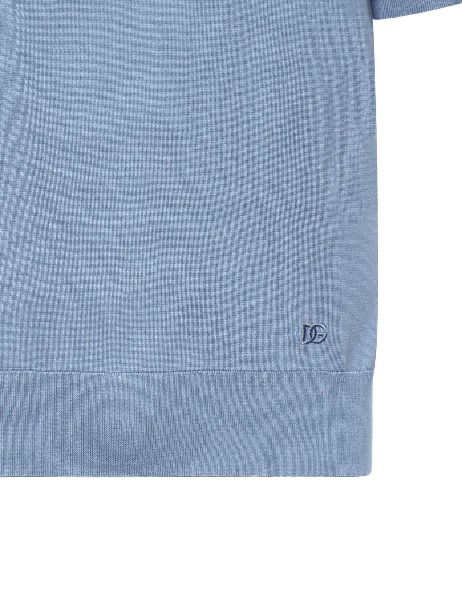 Maglia polo in seta GXZ02Z JBSO5B0965 DOLCE & GABBANA 