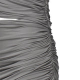 Abito midi cut-out asimmetrico AA9R1330J050B 859 ALAIA 