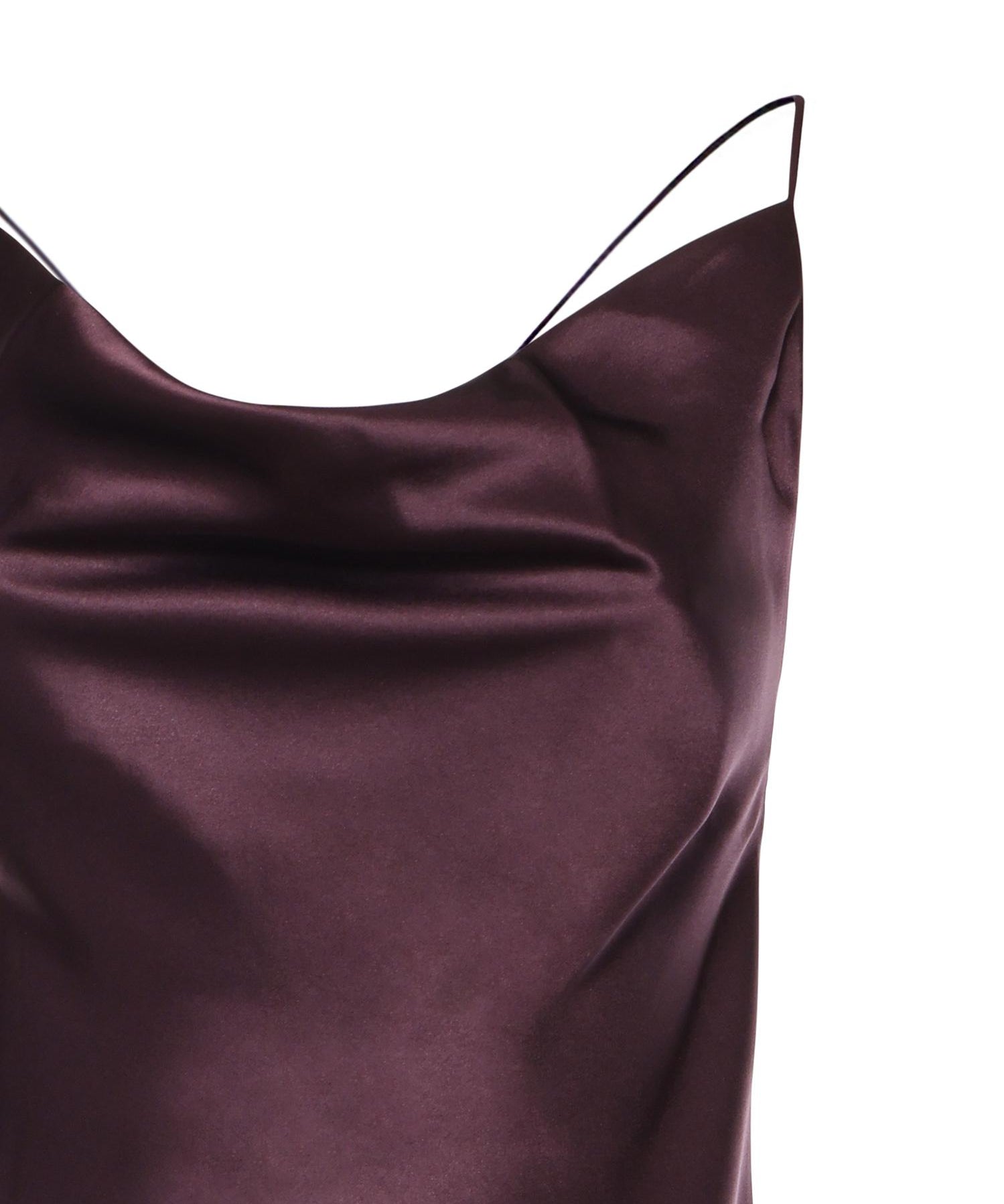 Abito slipdress lungo in satin 106587 A1Y5R57 PINKO 