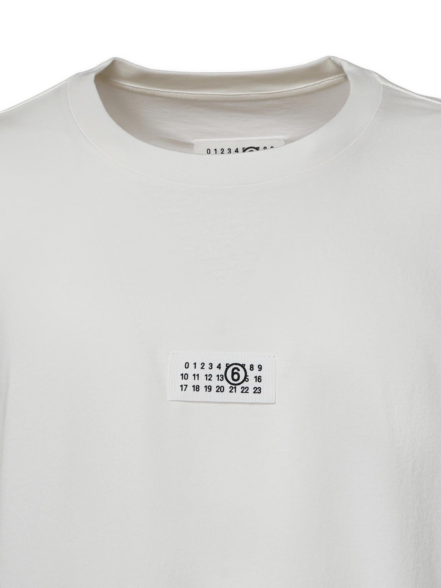 T-shirt Numeric in jersey con logo SH0GC0071 M20258101 MM6 Maison Margiela 