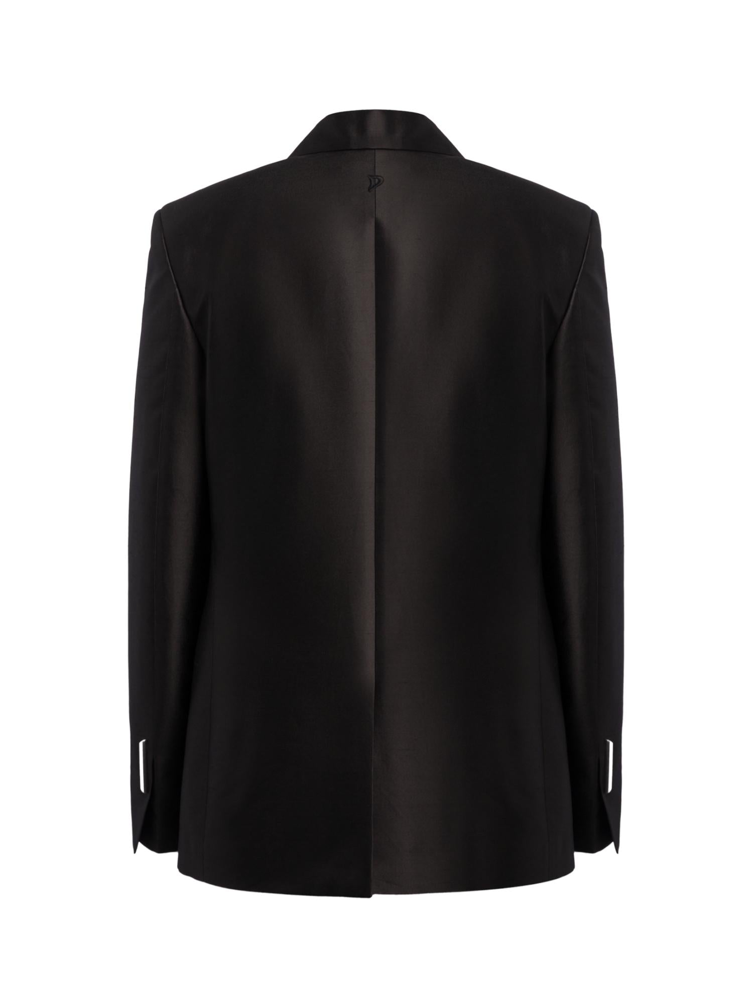 Blazer doppiopetto in shantung DJ850 SF0109D999 DONDUP 