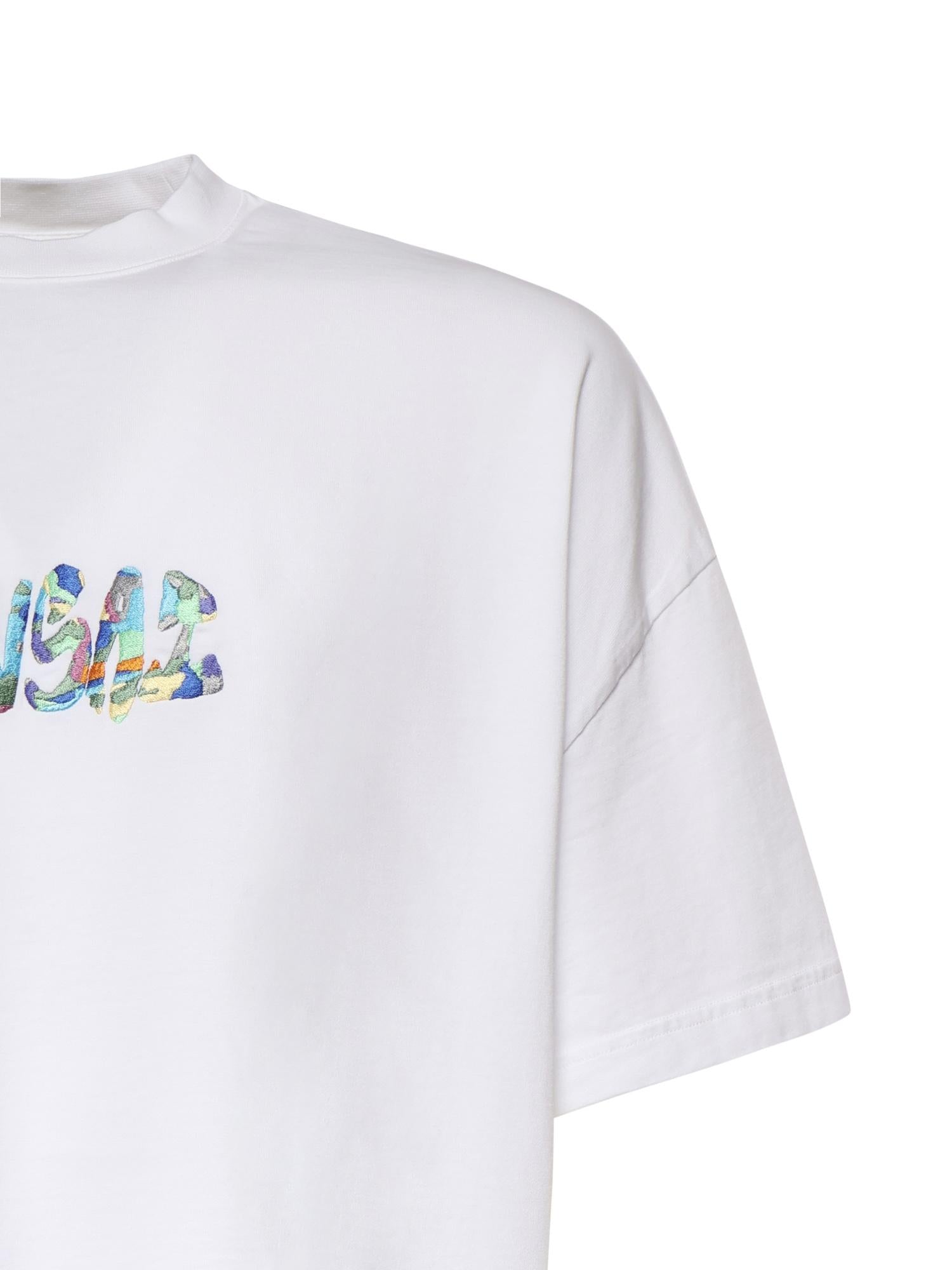 T-shirt in cotone con logo TS002004 WHT BONSAI 