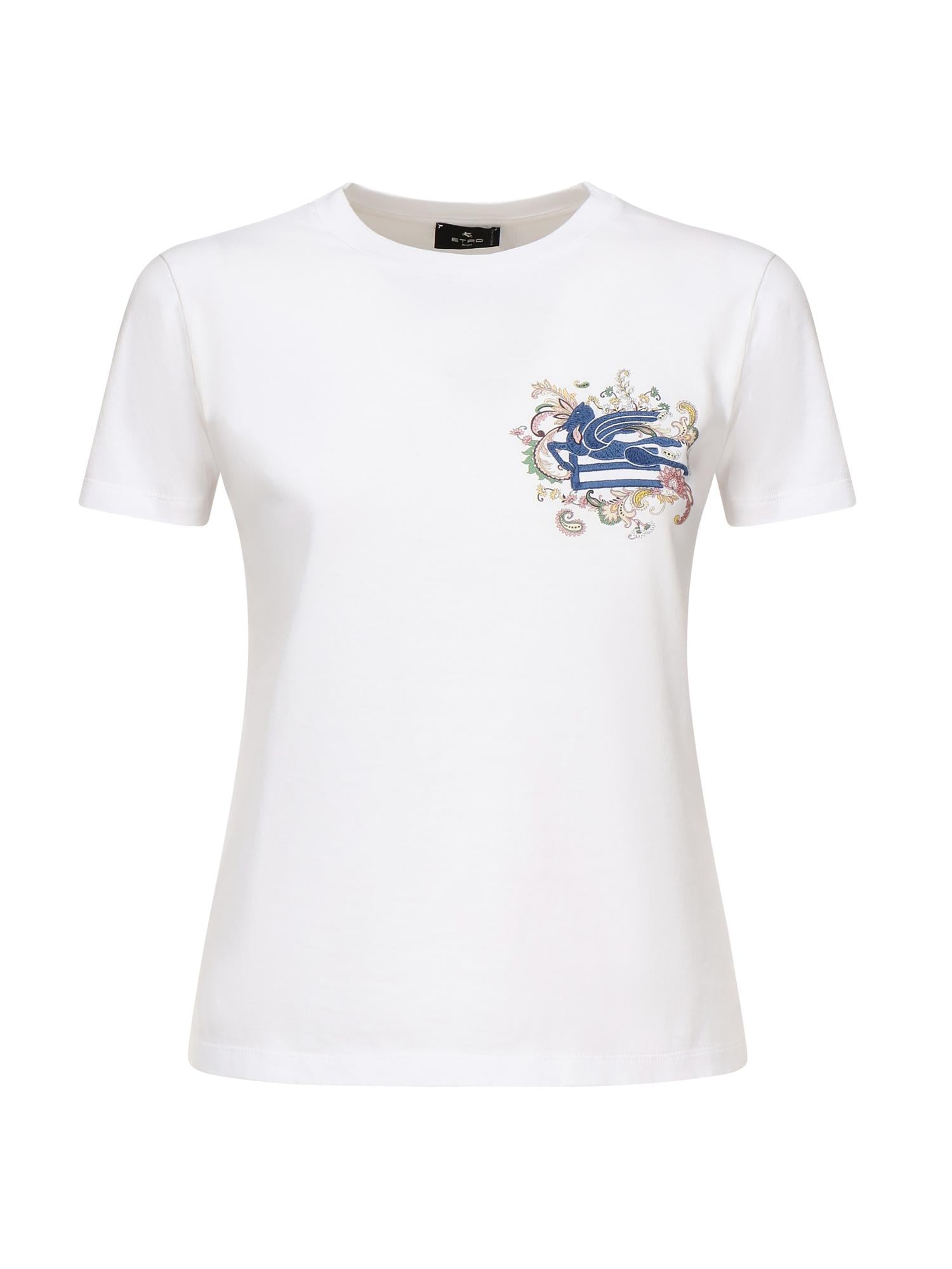 T-shirt con ricamo e stampa WRMA0006 AK788W0111 ETRO 