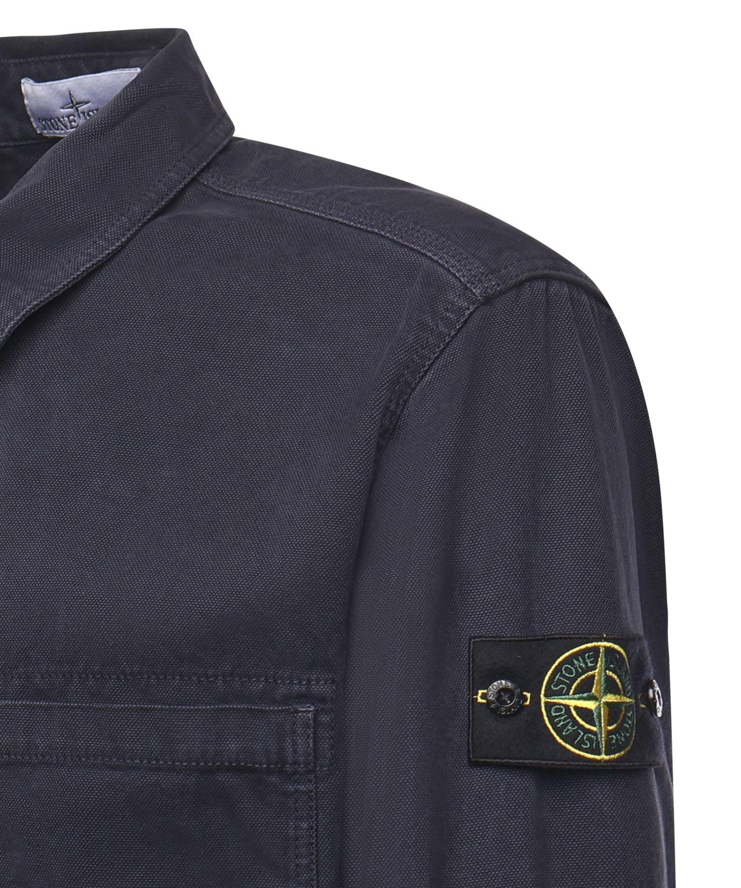 Overshirt in cotone biologico con logo K2S151200025 S0184V0126 STONE ISLAND 