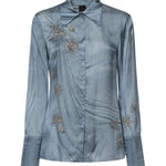 Camicia fluida con stampa gioiello 106211 A37NF15 PINKO 