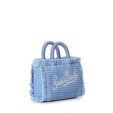 Borsa Vanity micro effetto paglia con logo VAMI015 01267L MC2 SAINT BARTH 