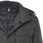 Caban imbottito in canvas mélange NAM36510480XOB B803 FAY 