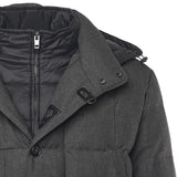Caban imbottito in canvas mélange NAM36510480XOB B803 FAY 