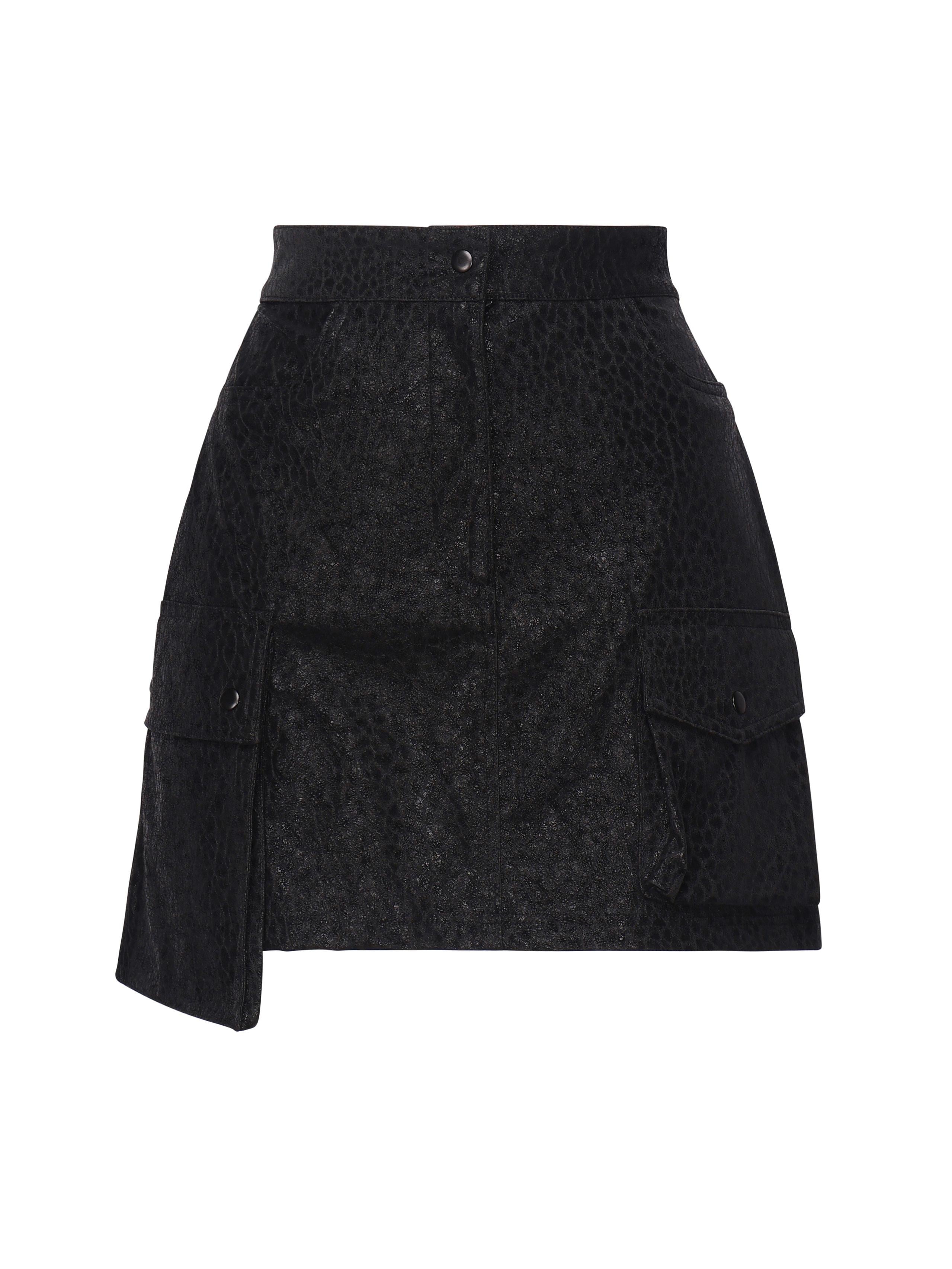 Minigonna Tonia cargo AUWTONIA BLACK ALBERTO AUDENINO 