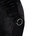 Abito lungo in velluto DA572 VS0040D999 DONDUP 