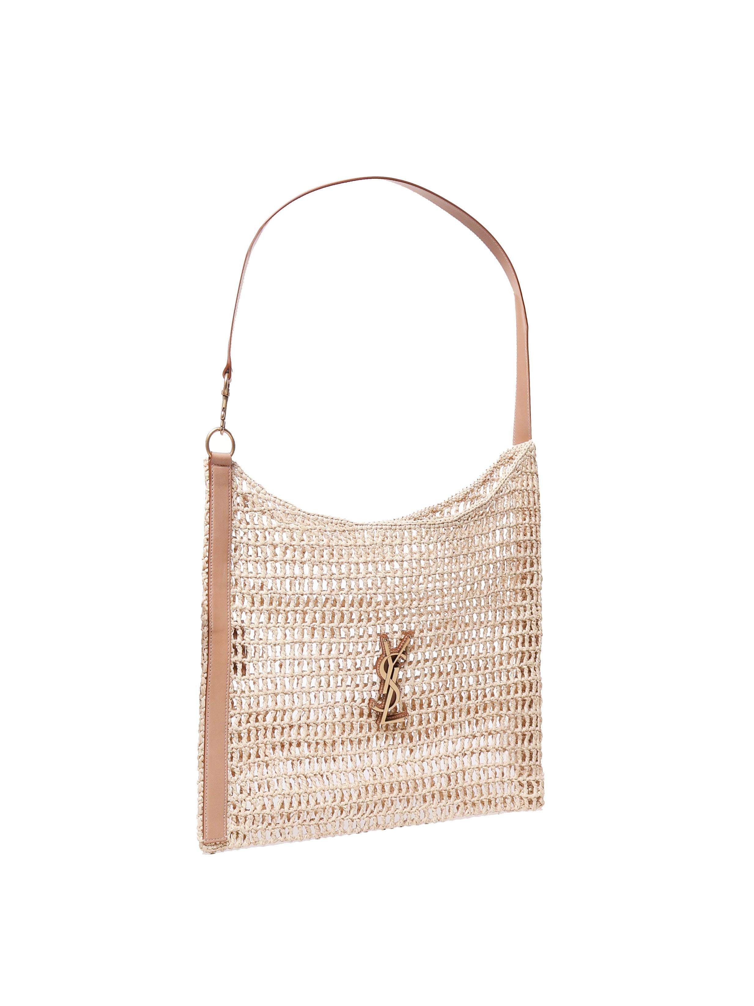 Borsa Oxalis in rafia macramè 773984 GAAEB9718 SAINT LAURENT 